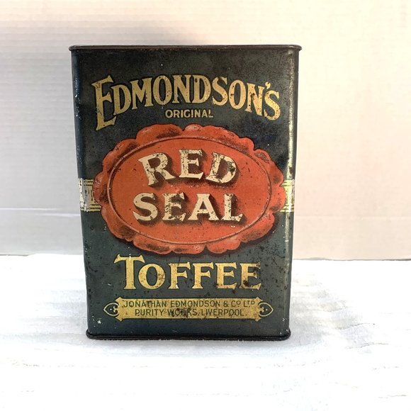 Advertising Toffee Tin for Edmondson's & Co of Liverpool England - Picture 1 of 9